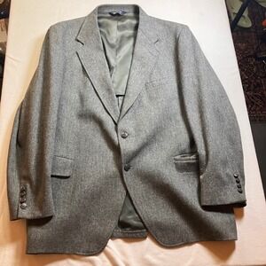 Kuppenheimer‎ Men's Wool Blend Blazer Gray Herringbone Sport Coat Size 44R